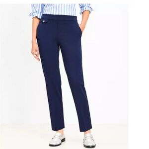 NWOT LOFT Tall Button Pocket Riviera Slim Pants in Bi-stretch